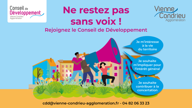 Publi/info- Conseil de développement de Vienne Condrieu Agglomération : vous pouvez candidater !