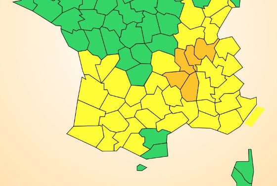 Le Rhône en alerte orange, l&rsquo;Isère en jaune : il pourrait tomber un mois de pluie en 24 h à Lyon et alentours