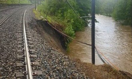 Conséquence de la pluie, une caténaire s’effondre : plus de TER entre Lyon et Saint-Etienne !