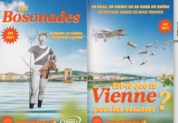 Une campagne de com’ vintage et décalée pour l’Office du Tourisme de Vienne qui multiplie les animations cet été