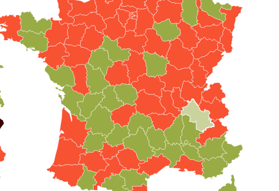 Isère, Covid-19 : le taux d’incidence  dans le vert, désormais ; le nombre de décès en très forte diminution