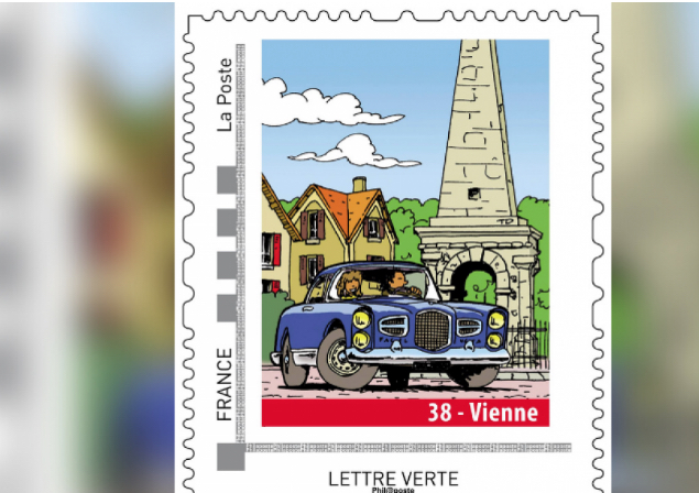 Pyramide et Facel Vega : édité à 30 000 exemplaires, lancement du 4ème timbre sur Vienne