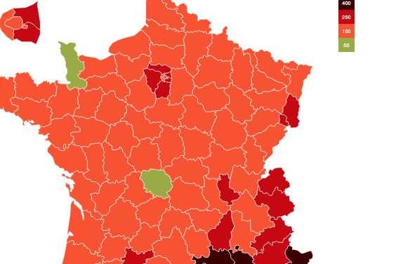 Covid-19-La décrue se poursuit en Isère, le taux d&rsquo;incidence désormais sous la barre des 150