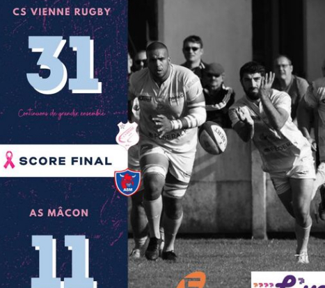 Rugby : la belle remontada des joueurs du CS Vienne à Jean Etcheberry