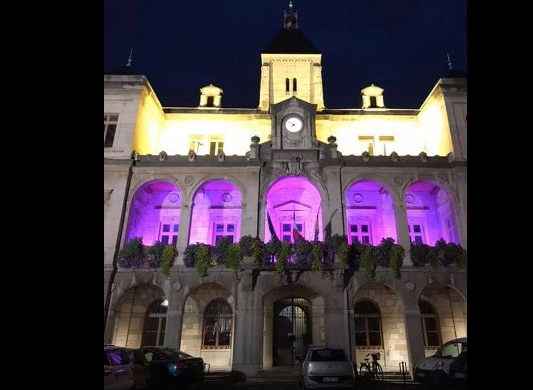 Dépistage du cancer du sein : à partir de ce soir, pour un mois, l’hôtel-de-ville de Vienne illuminé en rose