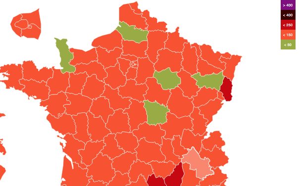 Covid-19- le taux d’incidence dépasse la barre des 100 en Isère