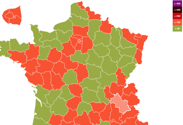Covid-19- Avec un taux d’incidence dépassant le seuil d’alerte, l’Isère repasse dans le rouge