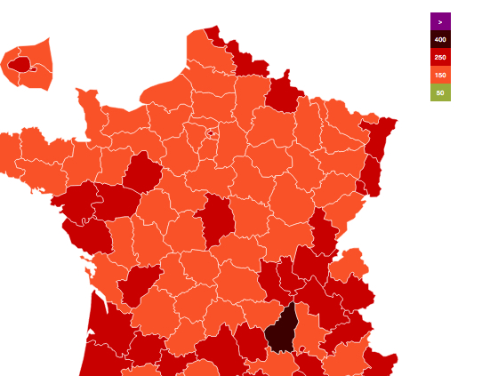 Covid-19-Le taux d’incidence dépasse les 150 en Isère, en rouge encore plus soutenu