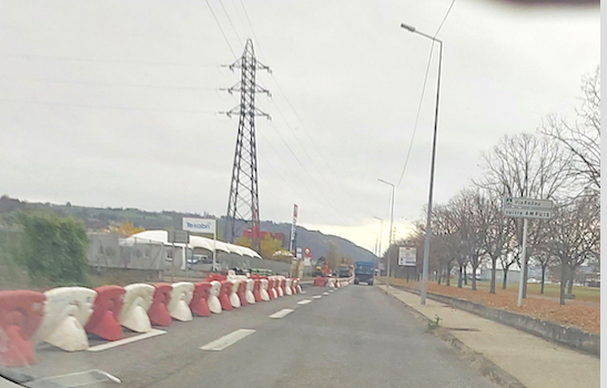 Travaux jusqu’à fin décembre : la circulation va rester compliquée, autour du barrage de Reventin, rive gauche