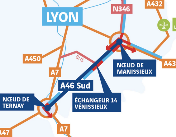 Les Insoumis du Pays Viennois opposés au choix du gouvernement d’élargir à 2X3 voies l’A46