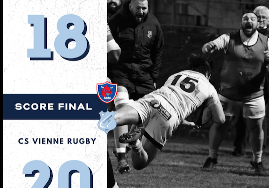 Rugby : nouvelle victoire, les Viennois l’emportent sur le fil  face à Mâcon, à l&rsquo;extérieur