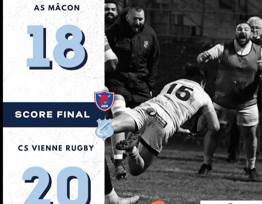 Rugby : nouvelle victoire, les Viennois l’emportent sur le fil  face à Mâcon, à l’extérieur