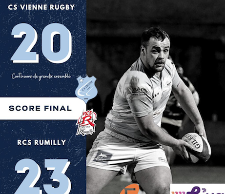 Rugby- Jusqu’ici invaincus à domicile, les Viennois s’inclinent face à Rumilly