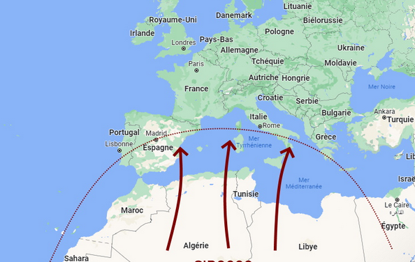 A Lyon et dans le Nord-Isère, le ciel a pris une teinte sableuse…