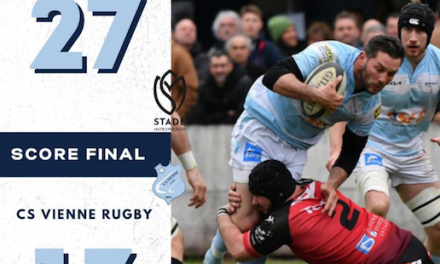 Rugby-Le match qu’il ne fallait pas perdre face au Stade Métropolitain : Vienne plonge à la 4ème place