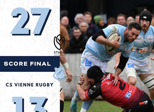 Rugby-Le match qu&rsquo;il ne fallait pas perdre face au Stade Métropolitain : Vienne plonge à la 4ème place