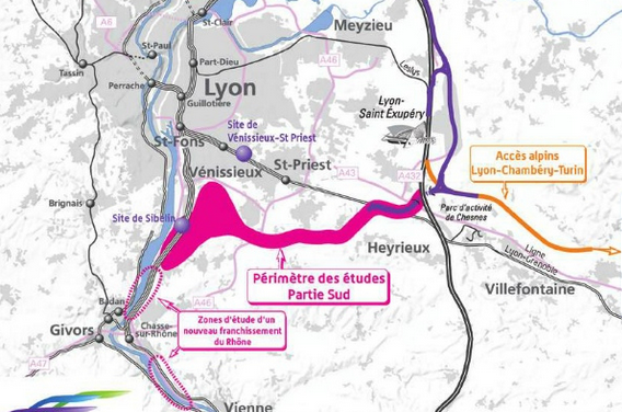 La relance du Contournement ferroviaire de Lyon (CFAL Sud) : première-et vive- réaction