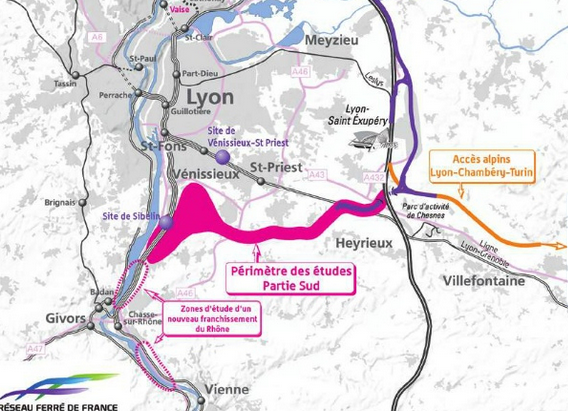 La relance du Contournement ferroviaire de Lyon (CFAL Sud) : première-et vive- réaction