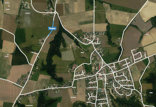 La route de Villette à Serpaize, coupée pour travaux du 2 au 9 mai