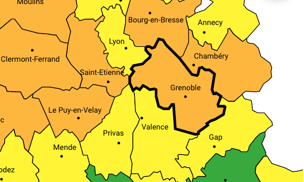 L’Isère toujours en vigilance orange neige : déjà 10 à 15 cm vers 400 à 500 mètres d’altitude