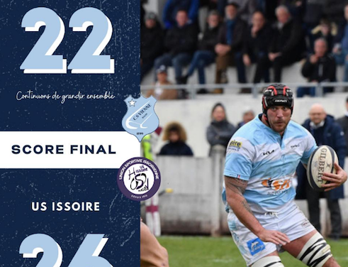 Rugby-Objectif atteint, les Viennois battus  à domicile se hissent malgré tout en Nationale 2