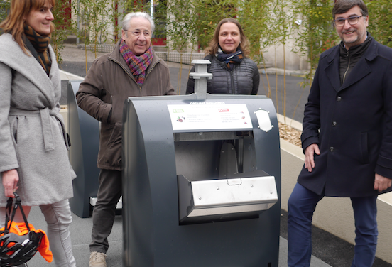Deux nouveaux conteneurs enterrés inaugurés à Vienne, rue Pipet et place Pichat :  plus que 5 à créer…