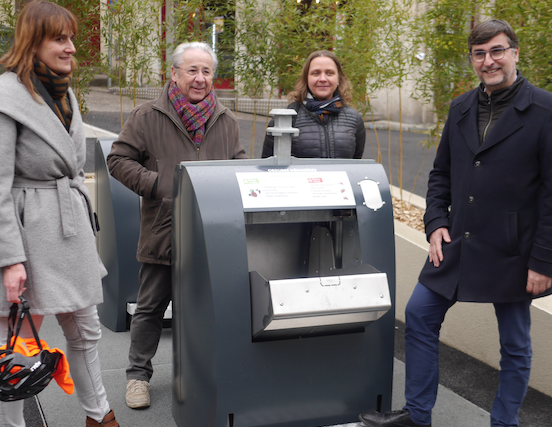 Deux nouveaux conteneurs enterrés inaugurés à Vienne, rue Pipet et place Pichat :  plus que 5 à créer…