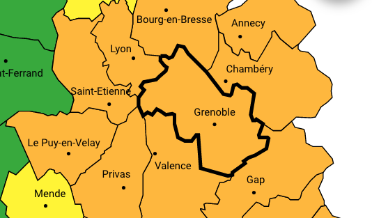 En plus de la canicule, le Nord-Isère particulièrement concerné par la vigilance orange aux orages de Météo France d’ici ce soir