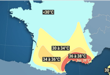 Canicule : le Rhône retrouve le vert, l’Isère passe de l’orange au jaune…