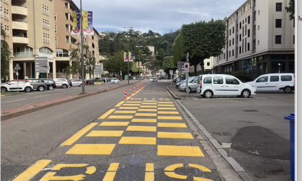 Dans la perspective de son remodelage : expérimentation d’un couloir de Bus, cours Brillier à Vienne