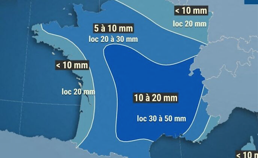 La pluie enfin de retour dimanche en Isère et dans le Rhône, avec de 30 à 50 mm annoncés par endroits, selon Météo France