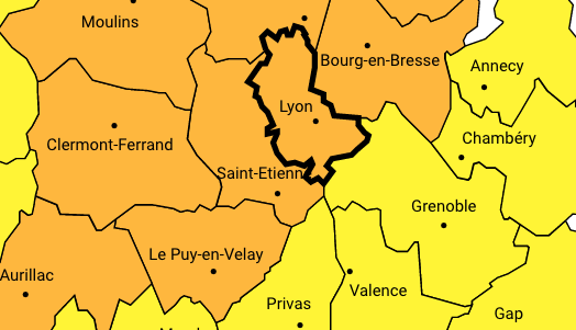 Orages parfois “violents” annoncés aujourd’hui mardi : vigilance orange dans le Rhône, jaune dans l’Isère