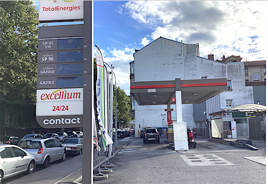 Victime de son succès suite à la ristourne de 0,20 centimes d’euro, la station service Total du Champ de Mars à Vienne,  à sec…