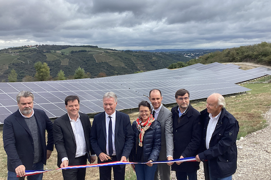 Inauguration à St-Romain-en-Gal du 1er parc photovoltaïque de Vienne Condrieu Agglomération : 2 ou 3 autres vont suivre…