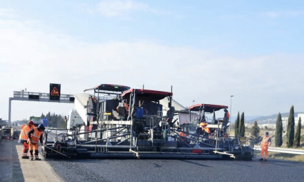 Les  travaux de rénovation des chaussées de l’A7 au Sud de Vienne, suspendus pendant les vacances de la Toussaint. Ils reprendront après…