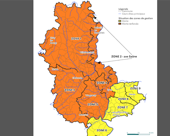 Ce n’est pas encore la fin, mais les mesures sécheresse dans le Rhône sont désormais allégées