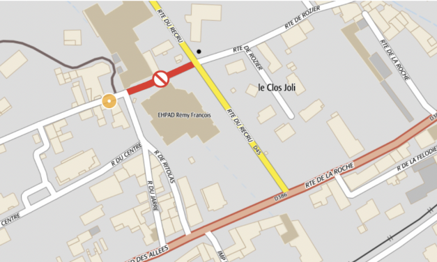 Ampuis : la rue de la Brocarde fermée plusieurs semaines pour cause de travaux