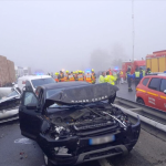 Terrible carambolage de 23 véhicules, suite à une plaque de verglas près de St-Etienne : un mort et neuf blessés  dont trois graves