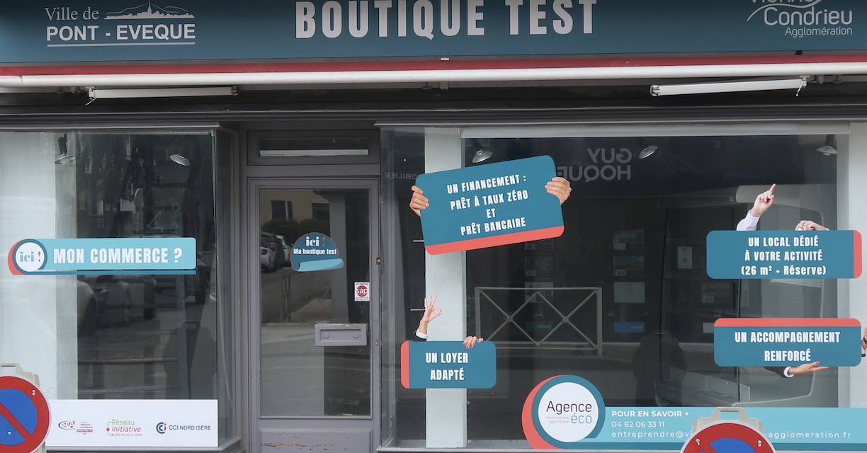 Commerce : lancement de la 1ère « Boutique Test « de Pont-Evêque