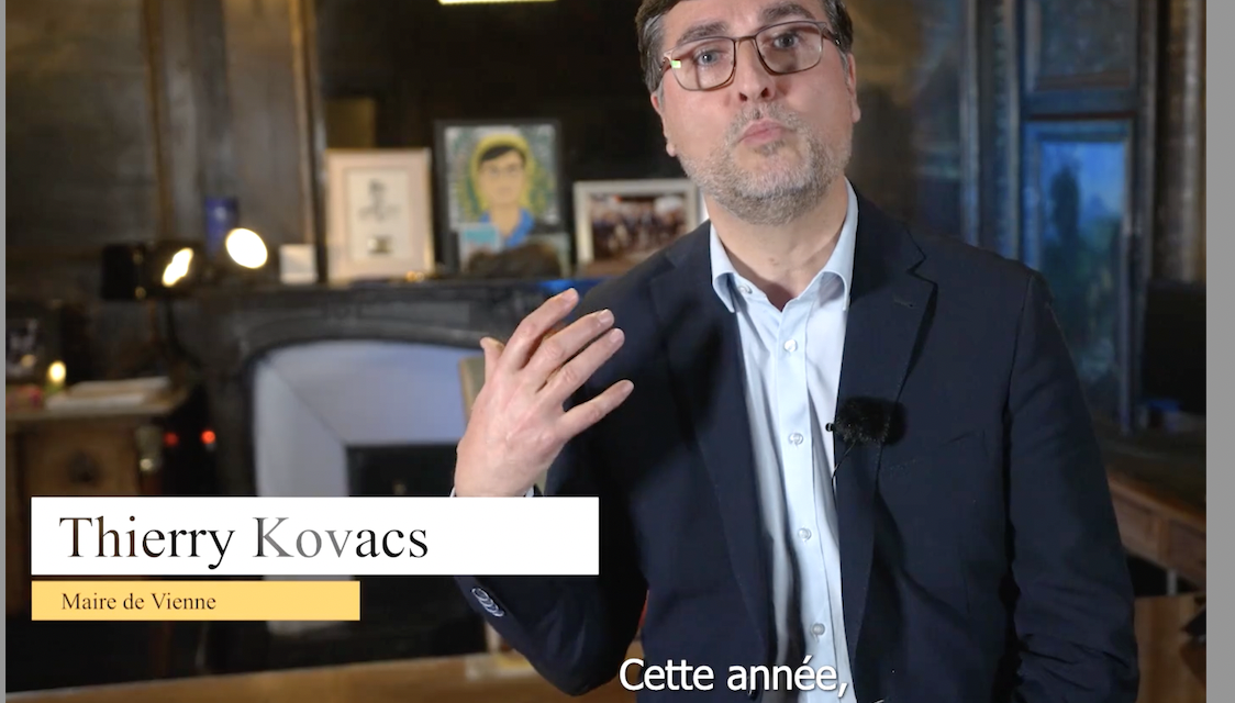 Thierry Kovacs présente  aux Viennois 30 minutes de vœux en ligne très détaillés