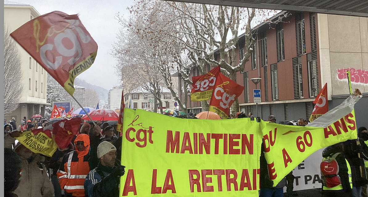 Un record : 3 000 manifestants dans les rues de Vienne pour s’opposer à la réforme des retraites