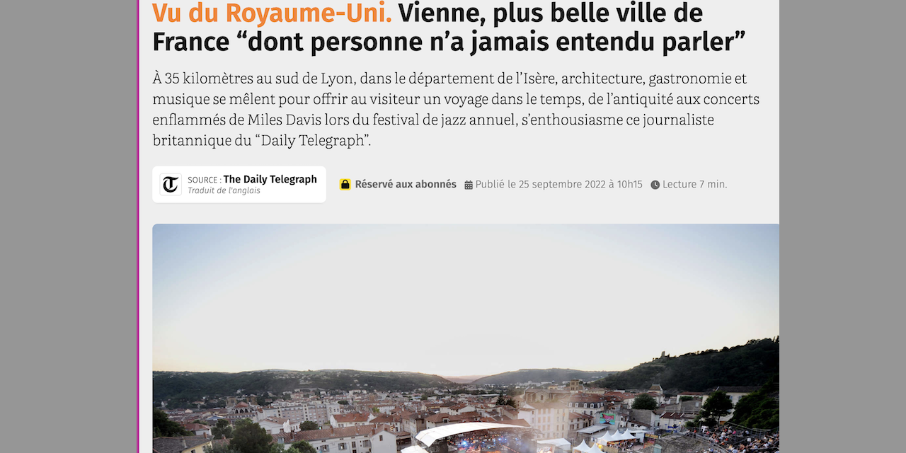 Tourisme : l’histoire d’un article du « Daily Telegraph » qui fait une « promo » d’enfer pour  Vienne