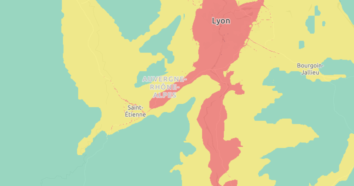 Début de pollution aux particules fines à Lyon et dans le Nord-Isère