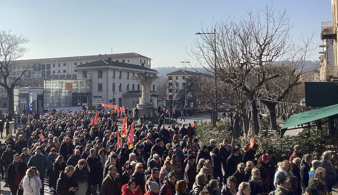 Réforme des retraites : la 4ème manif à Vienne bat tous les records avec 3 200 manifestants