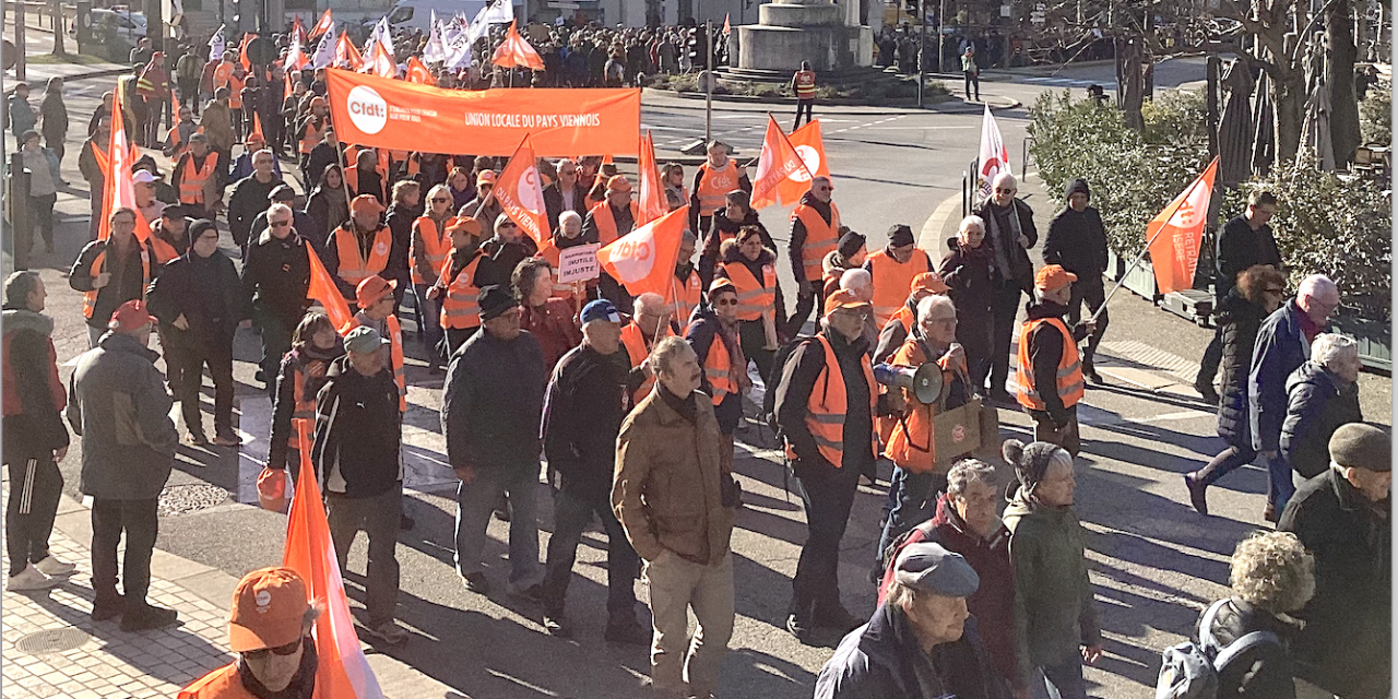 Réforme des retraites, 3ème round : le défilé rassemble 2 200 manifestants dans les rues de Vienne