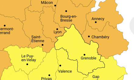 Météo France met le Rhône et la Loire en alerte orange, vents violents et orages, l’Isère en jaune