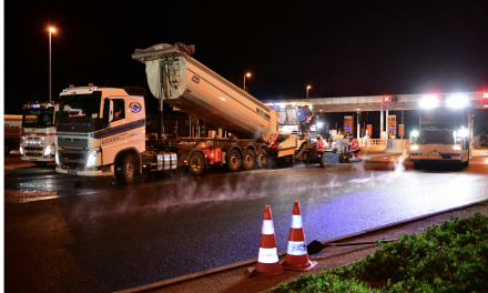 Jusqu’à la fin du mois de mars : travaux de rénovation des chaussées de la barrière de péage de Vienne-Reventin
