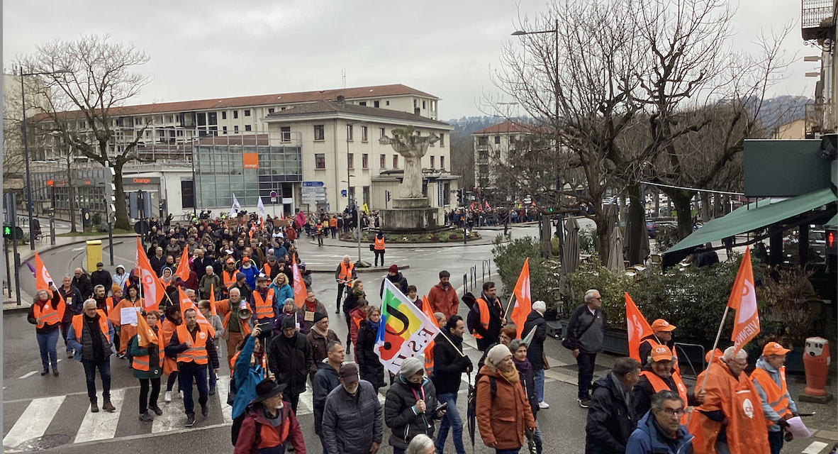 Réforme des retraites : l’intersyndicale appelle mercredi 15 mars à une 8ème manifestation à Vienne