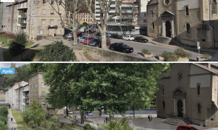 Aménagements de la Vallée de Gère à Vienne autour de l’église Saint-Martin : création d’un belvédère et d’une place ouverte sur la rivière