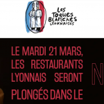Pour alerter contre l’explosion des coûts de l’énergie, les restaurants lyonnais dans le noir, mardi 21 mars